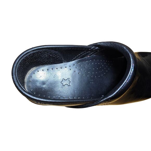 Dansko XP Black Leather Professional Nursing Clog EU Size 39 Womens US 8.5 - Picture 5 of 7